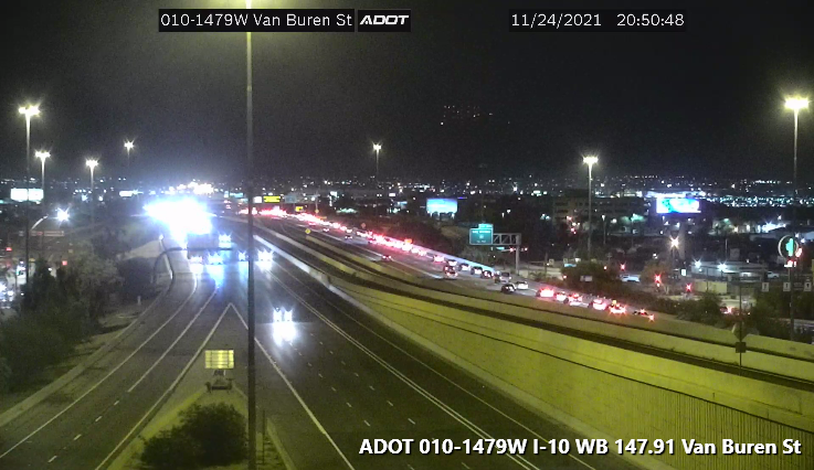 ArizonaDOT's tweet photo. FYI - Traffic is backing up on I-10 and L-202 going to Sky Harbor. Please allow extra time if you need to go to the airport.

Check your route before heading out with the ADOT Alerts and AZ 511 apps: https://t.co/kUvoqCy8V0

#AZTraffic https://t.co/0PvXGGOd6b