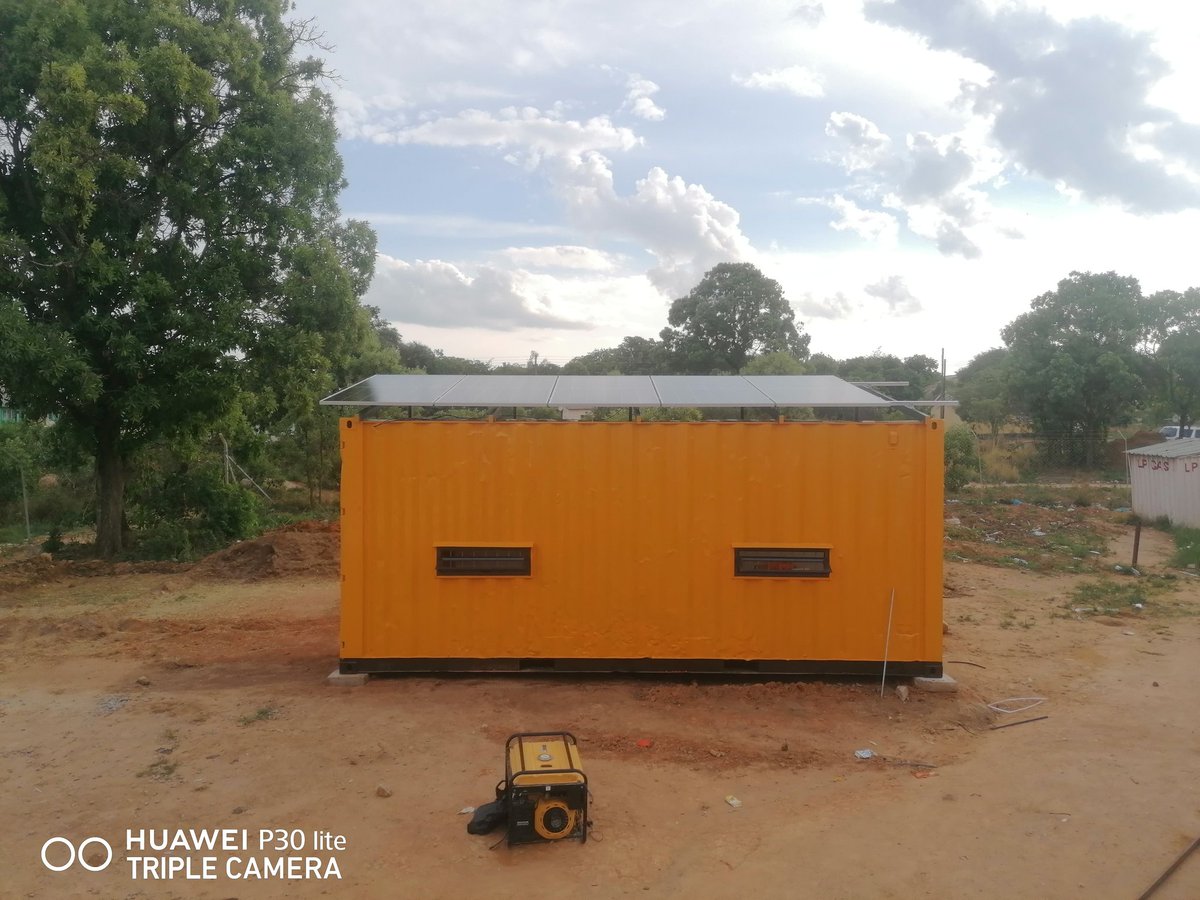 Eng_Madziva's tweet photo. Energy Update: We are here now. The project is to cater for the charging of battery powered vehicles for Mobility for Africa. Site : Domboshava Charging Station 🔥🔥 #SolarShackInstallation https://t.co/eGXIjA4yf7