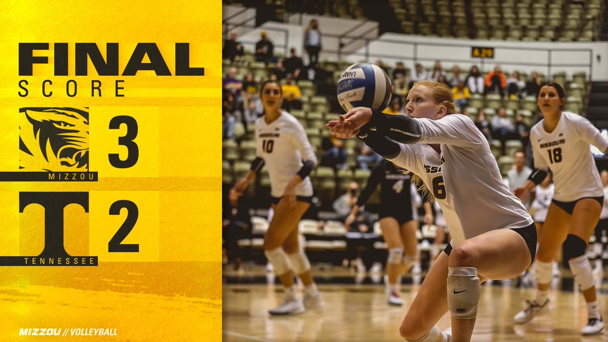 Mizzou comes back to win three straight!! 

#MIZ 🐯🏐