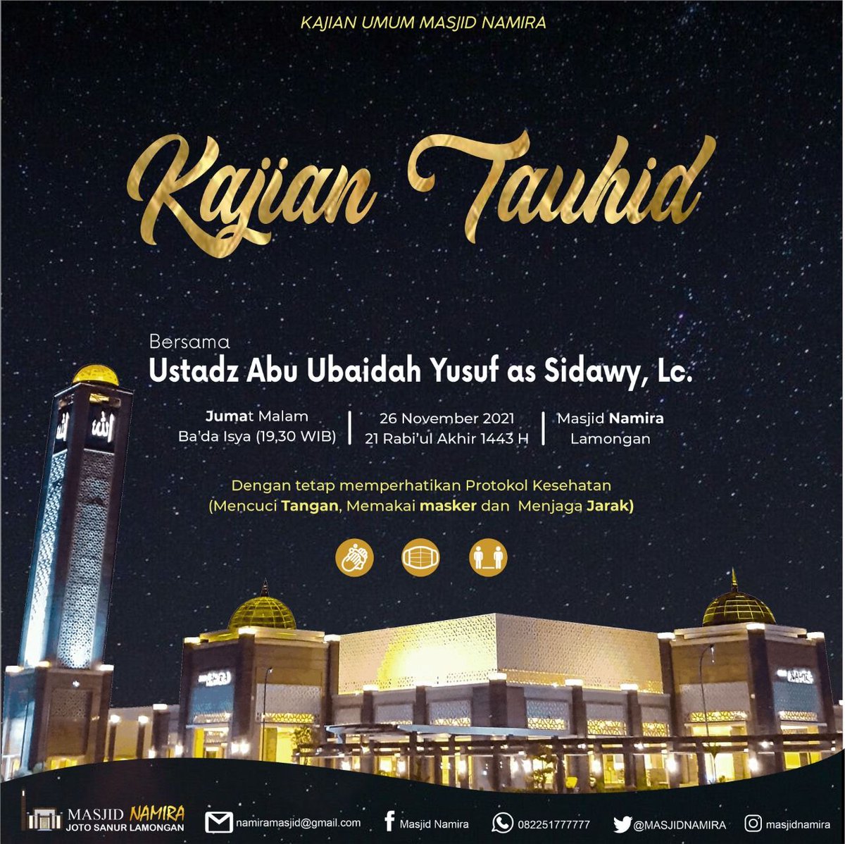 Insya Allah, agenda kajian besok malam