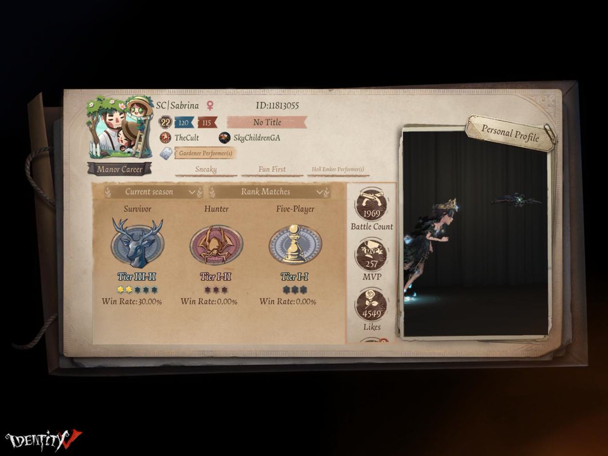 SabrinaxBlaze's tweet photo. I'm playing Identity V. Fancy a game? https://t.co/mLqqZC2DI8