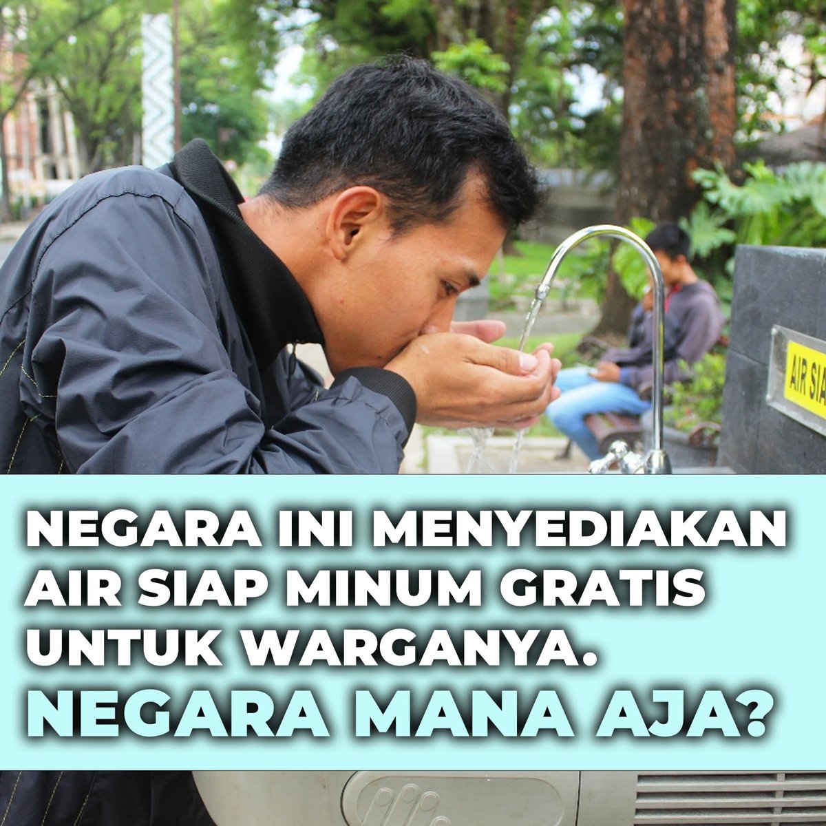 airkami_id's tweet photo. Sahabat Air Bersih 💧👊🏻

Padahal Indonesia punya pasokan air banyak banget, tapi anehnya masih banyak juga temen2 kita yg kekurangan air bersih

Beberapa negara ini meski luasnya gak ada setengah Indonesia, tapi mampu menyediakan air minum gratis tinggal ambil dari keran! 🤩 https://t.co/7PfZMz17ST