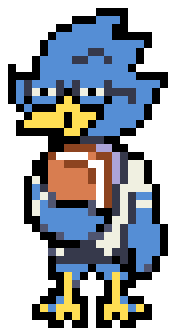 DailyBoyWife's tweet photo. The (extremely late omg I'm sorry) boywife of the day is Berdly from Deltarune, submitted by @astral_haze https://t.co/5CsN0Gsqxs