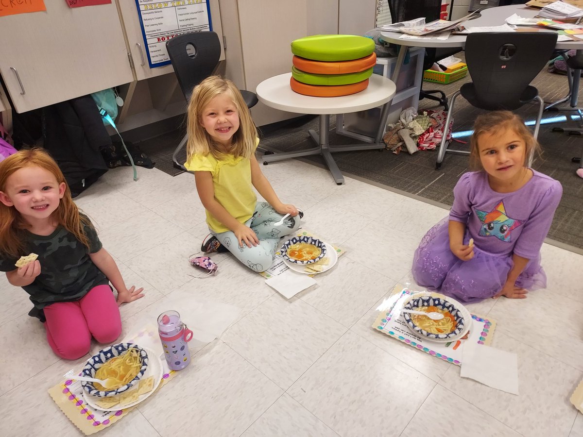 Our "Stone Soup Feast" after reading the folktale and learning about the importance of teamwork and sharing.  <a href="/KMElem/">KM Elementary School</a>