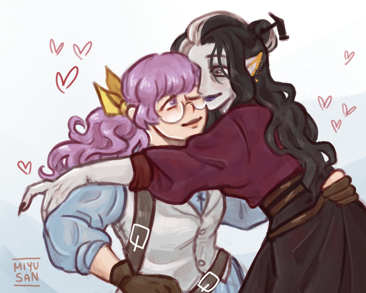 msan_daze's tweet photo. I frickin love em man. imogen and laudna with the soft pastel gf and goth gf vibes <3. 

#CriticalRole #CriticalRoleArt https://t.co/pjwdROXvsb