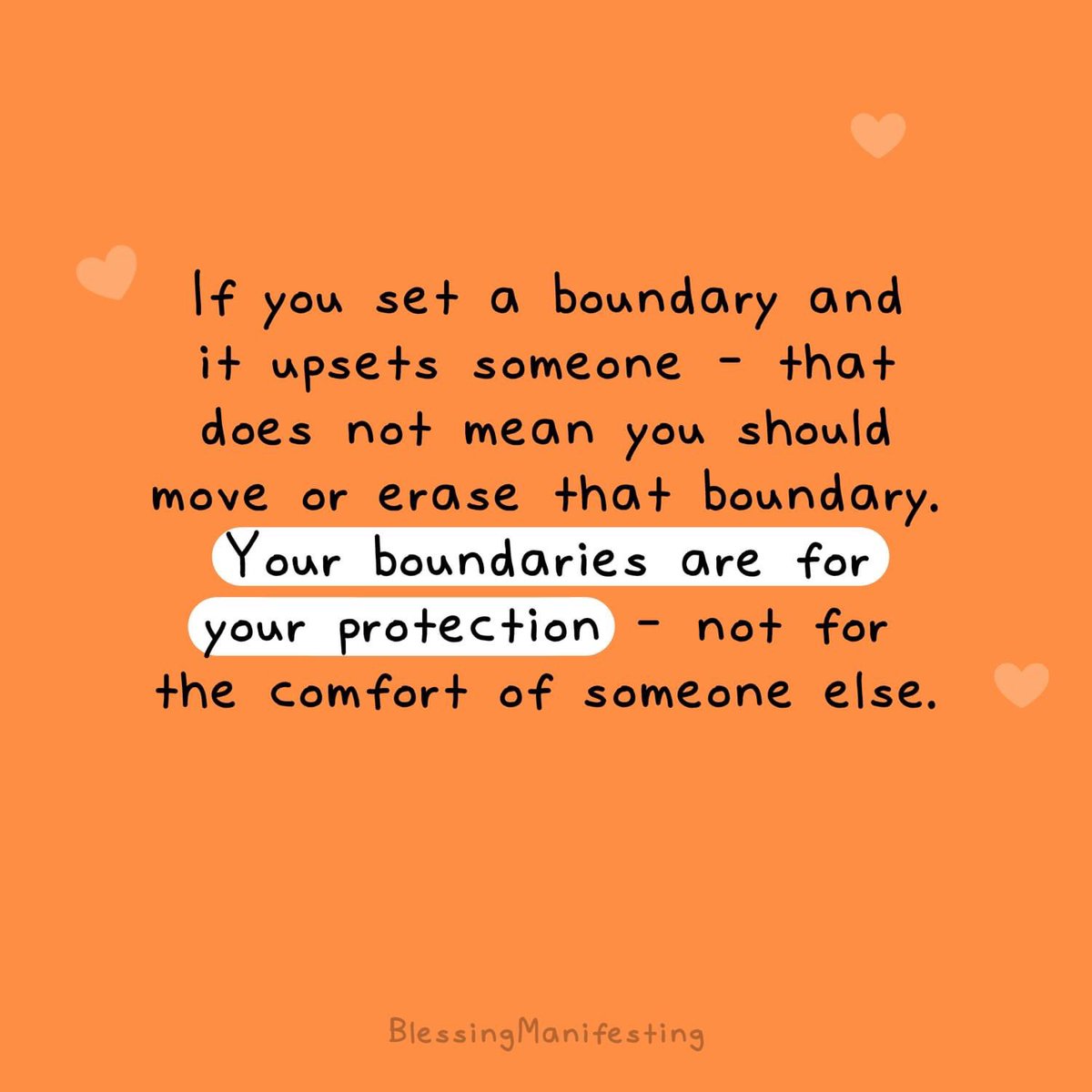 MindfulPathways's tweet photo. Your boundaries are for your protection, not for the comfort of someone else. ❤️
Blessing Manifesting
#MindfulPathways #Boundaries #SelfCare #MentalHealth #Psychologist #Adelaide https://t.co/RjTQxLJzFS