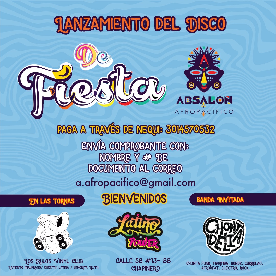 AbsAfropacifico's tweet photo. Te contamos que estamos de lanzamiento el próximo viernes 3 de diciembre en latino power Chapinero! Ya hiciste tú reserva a 30k #sabroso #marimba https://t.co/fFe3HAvNlM