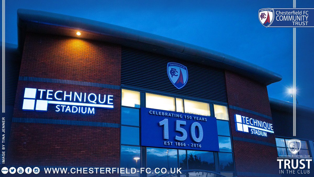 ChesterfieldFC's tweet photo. A reminder about tonight's Programme Fair at the Technique Stadium - all are welcome to attend!

Details here 👇

https://t.co/TEpyMwnAOg https://t.co/hkITo1ONRn