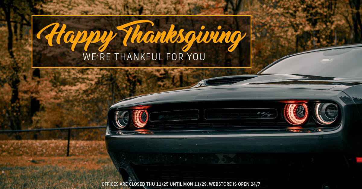 Tci Automotive On Twitter: "Happy Thanksgiving From Tci! Our Offices, Tech  Lines And Manufacturing Will Be Closed From 11/25 Until Monday 11/29, But  You Can Visit Https://T.co/Nm3Hbuajny And Shop In Our Web