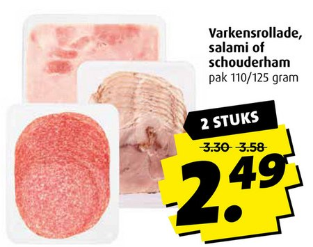 SlagerijvGuilik's tweet photo. Ambachtelijke vleeswaren! Elke dag vers gesneden!
Varkensrollade, salami of schouderham, 2 pakjes van 110/125 gram voor € 2,49!
Fricandeau of grillworst kaas, pakje van 100/125 gram voor € 1,79!
Bij onze slagerijen in Boni Zwolle, Boni Loosdrecht en Boni Hattem! https://t.co/K9tERiakmT