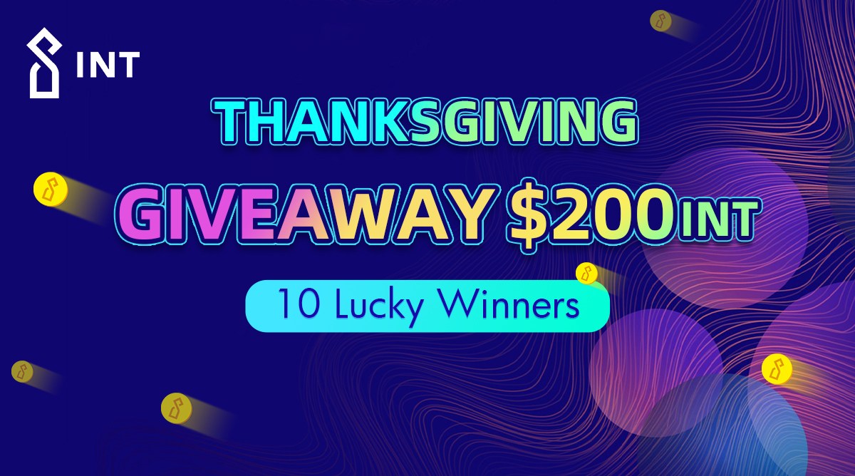 INTCHAIN's tweet photo. #Thanksgiving #Giveaway 
Thanks to the new and regular❤️
We are grateful to each of our followers!
Comment and let us know what you are most thankful for this year
1⃣RT this tweet
2⃣Follow
3⃣ @INTCHAIN and Tag 3 friends
10 lucky winners will be randomly chosen to share $200 INT https://t.co/gRqr3PdOp6