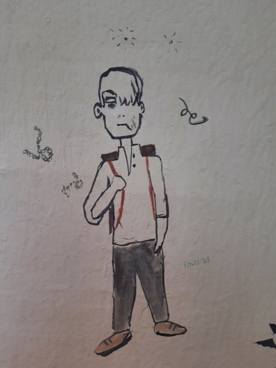 planariapathak's tweet photo. Painted this on my bland wall. Methinks it turned out okay.
#mushishi https://t.co/2wJgetkFTQ