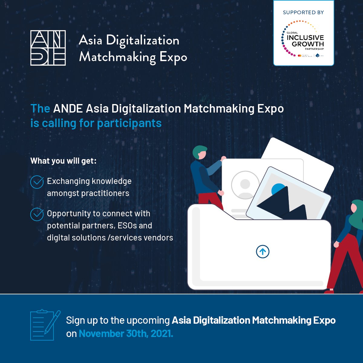 Shortlist is participating in the Asia Digitalization Matchmaking Expo, co-hosted by @ANDEIndia and ANDE East and Southeast Asia, as a digital solution vendor.
✍ Register to the event hosted on Hopin: bit.ly/3CKeo5K

#Digitalization #DigitalTransformation #DigitalExpo