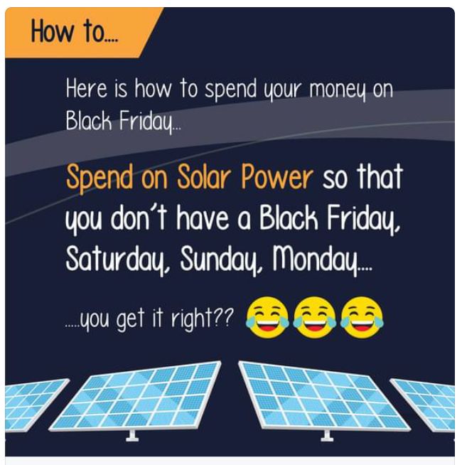 SolarShack's tweet photo. #BlackFridaySolarspecial
#Solarshack
#Solarenergy 
#GIVINGyouenergynaturally 
@SolarShack @Tech_Madziva @REAZimbabwe @noveladszw @TarcueM https://t.co/u8FGpnpwn3
