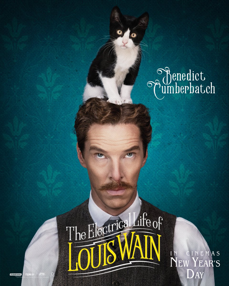StudiocanalUK's tweet image. Louis Wain, the love of his life, his five sisters, and...the stars of the show 🐈.

Benedict Cumberbatch is Louis Wain: