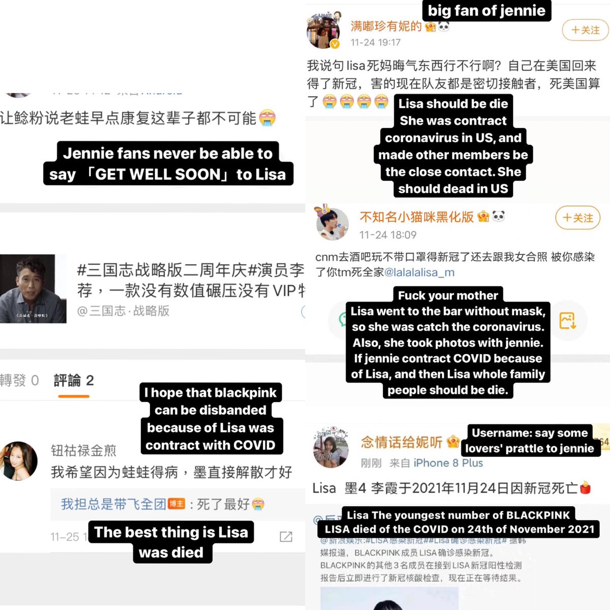 24Liligirl's tweet photo. #ApologizeToLisa It hurts to see tht the person you adore for million reasons is hated &amp; bashed. I don't even want to imagine how Lisa might feel If she sees this. https://t.co/nQUkT00MeS