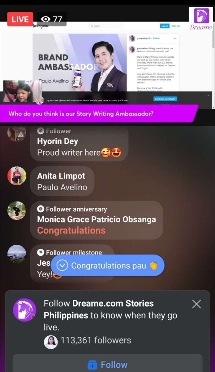 AnitaLimpot's tweet photo. Congrats! @mepauloavelino #StaryWritingAmbassador https://t.co/cEykkJktUE