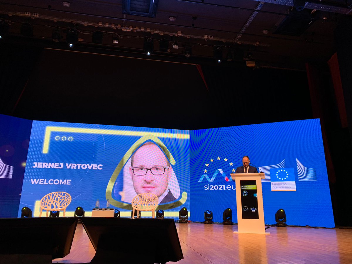 RosalindeEU's tweet photo. Glad to be at the 15th SET Plan conference opened by Minister @JernejVrtovec :"The EU is a climate leader, which we must maintain for our future generations. @SETPlan_eu  is an essential tool for achieving our 
#EUGreenDeal " https://t.co/tVNxMkRCOr