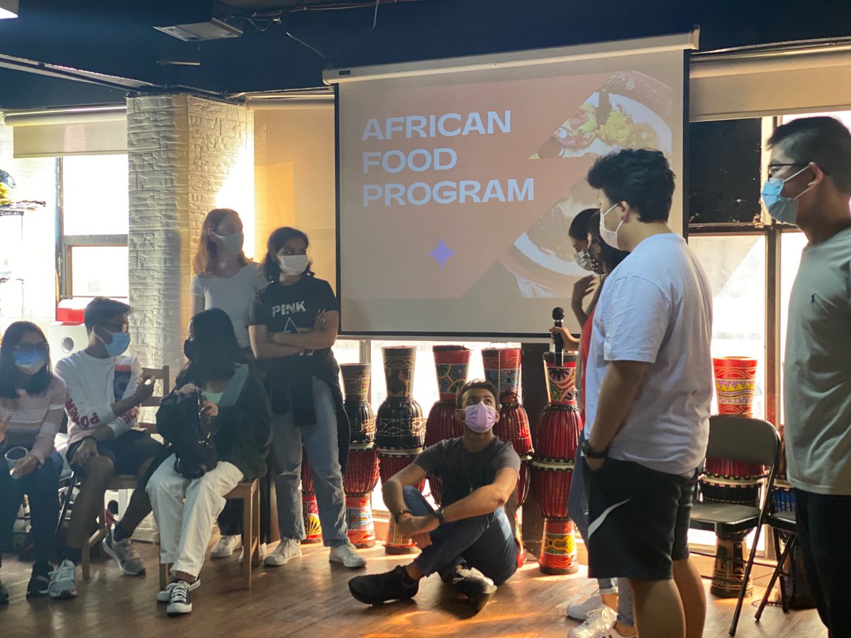 KimberlyW08's tweet photo. Students finished their FG2L experience at the Africa Center by participating in African Dance,  presenting their service learning projects, and expressing gratitude for this life changing experience! @OELPAIS @wing_mwing @aishongkong #FG2L2021 #OELP #UNSDs #Beyondtheredbricks https://t.co/ejN8VRpA2Q
