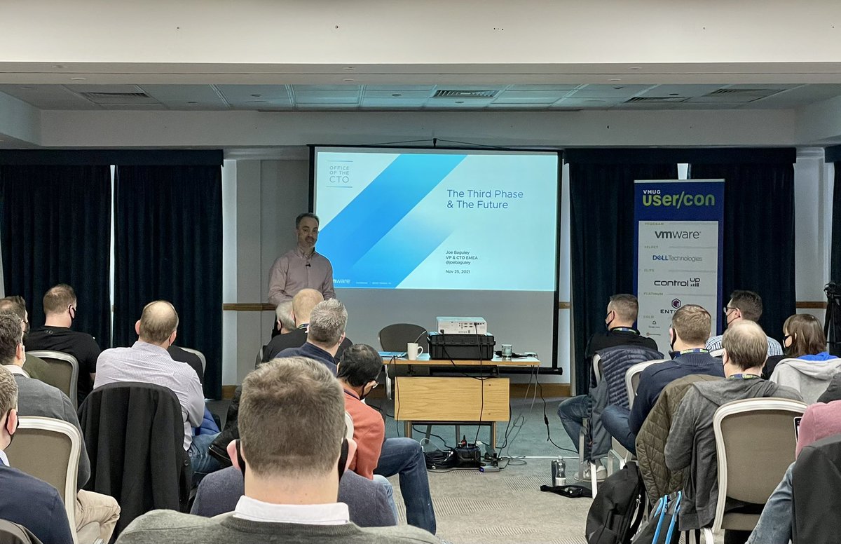 First @VMware user group for a good few years! Great to hear from @JoeBaguley - in person!! #UKVMUG @MyVMUG @NebulonInc