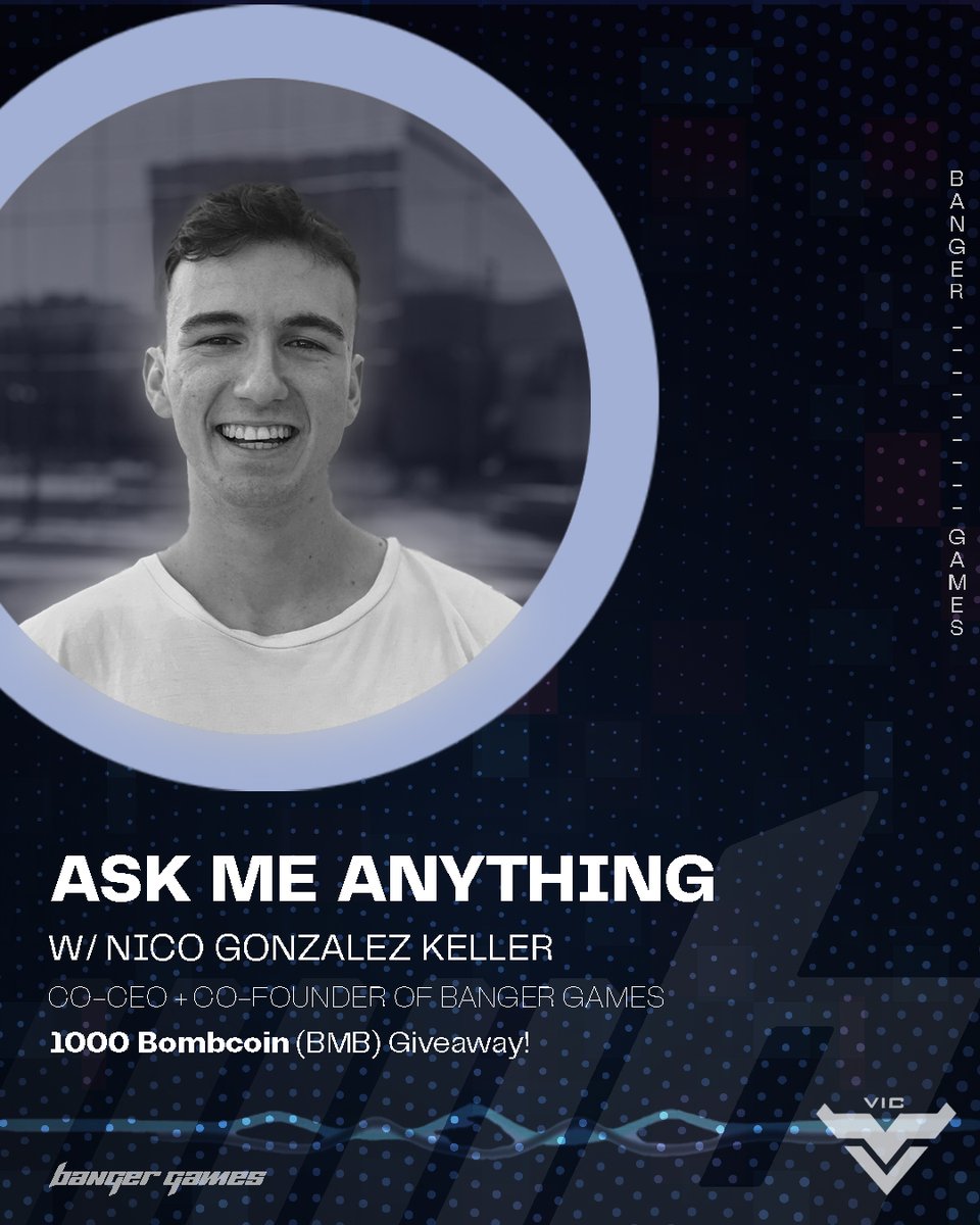BangerGamesGG's tweet photo. 💥 Dear community, VIC GROUP will host an AMA with BANGER GAMES team
🕓Time: 7:00 PM (UTC+7) - Nov 27th 2021
🏠Venues: https://t.co/mKO5uLd0pD
🎁Airdrop: 1,000 BOMBCOIN
https://t.co/PKWc4cf2nR https://t.co/WH1sGHOCLm