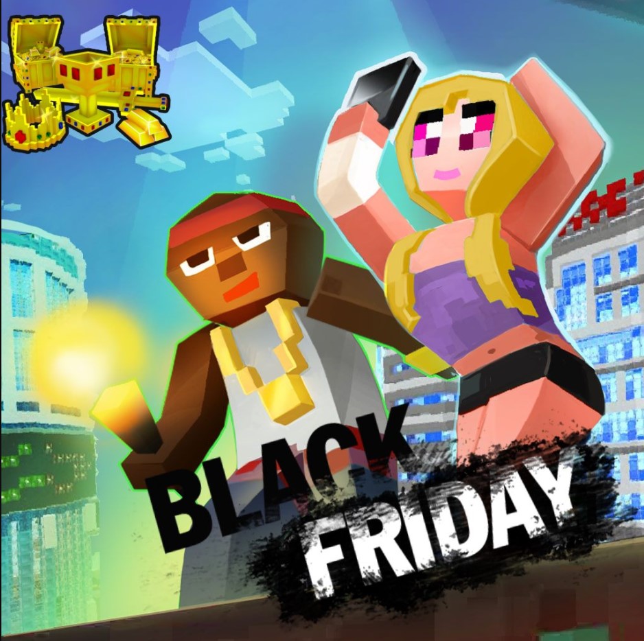 PlaylabsMobile's tweet photo. 💥 Black Friday deals in PlanetCraft just started!!! Visit the in-game store to get some items for 50% off price! 💥
😍👍🥰
#blackfridaysales #blackfriday #planetcraft https://t.co/tB9hF5F2NU