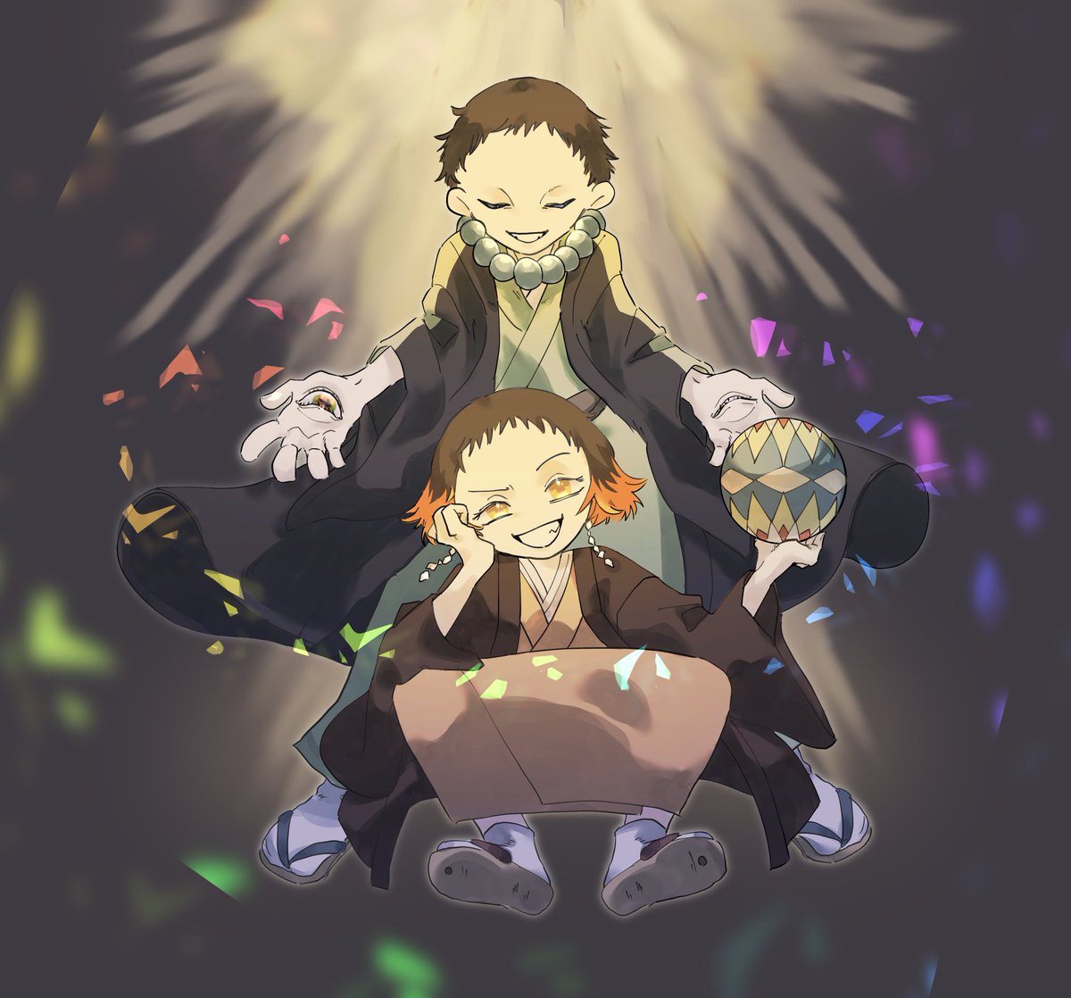 ヒノカミに実装おめでとう🎊🎉🙏✨
の矢琶羽さんと朱紗丸さん
#矢琶羽 
#朱紗丸
#鬼滅の刃