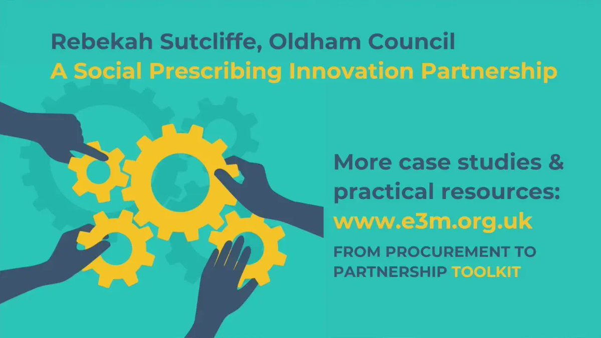 Watch this short video explainer by @OldhamWalker1 to hear how Oldham's Social Prescribing Innovation Partnership is helping people live healthier happier lives, improve outcomes and enter employment.
buff.ly/3HJVik4
#partnerships #socialvalue #inspirational #Casestudy