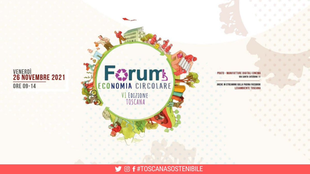 Oggi l'assessora <a href="/MoniaMonni/">Monia Monni</a>  al VI #FORUMECONOMIACIRCOLARE di <a href="/LegambienteTosc/">Legambiente Toscana</a> per parlare di #economiacircolare, #sostenibilità e #innovazione. La #transizioneecologica è un'opportunità che crea anche #occupazione
#toscanasostenibile
