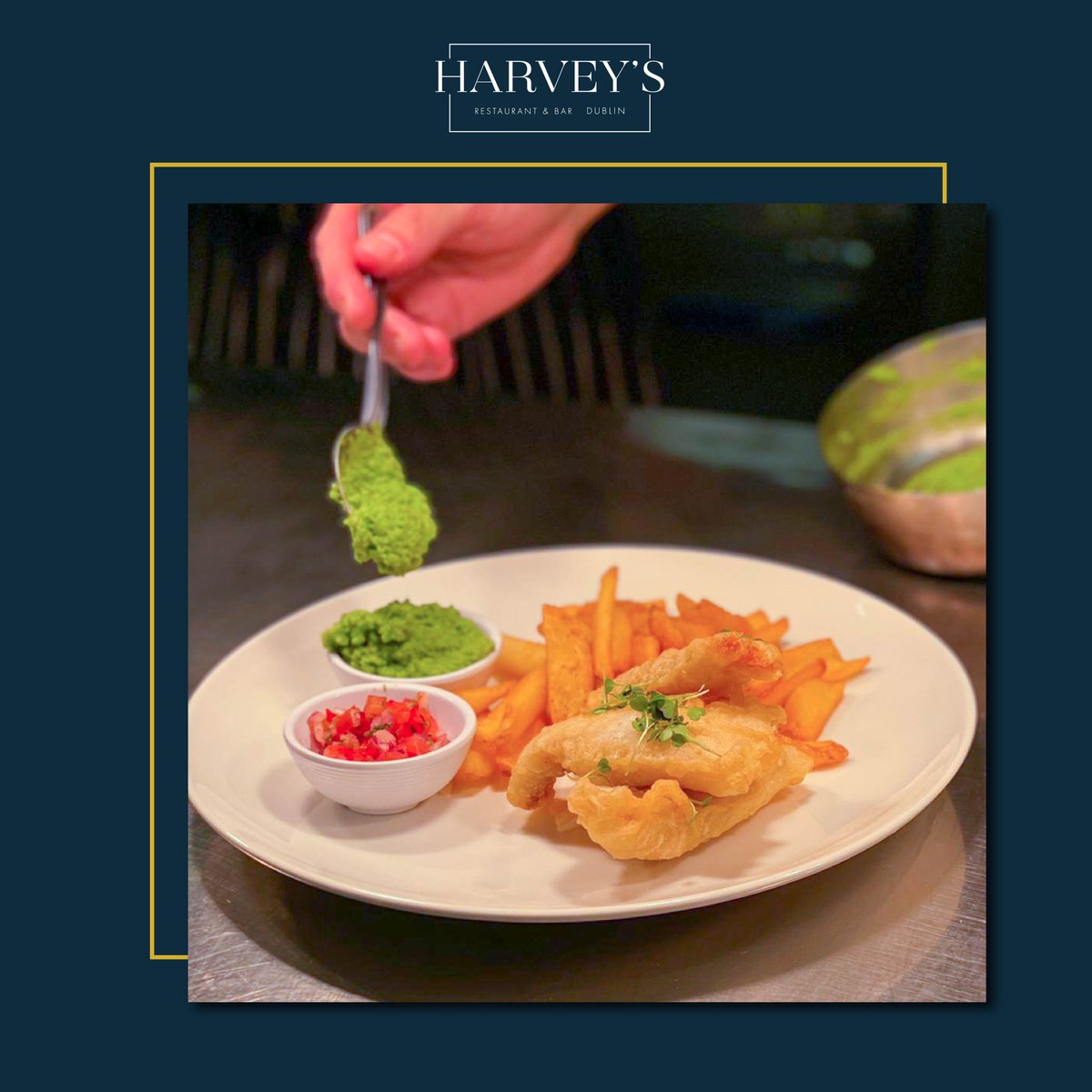 Behind the scenes! Our chef preparing the fish of the day.

What’s your favourite main on the Harvey’s menu? 
<a href="/AtalianServest/">AtalianServest</a>