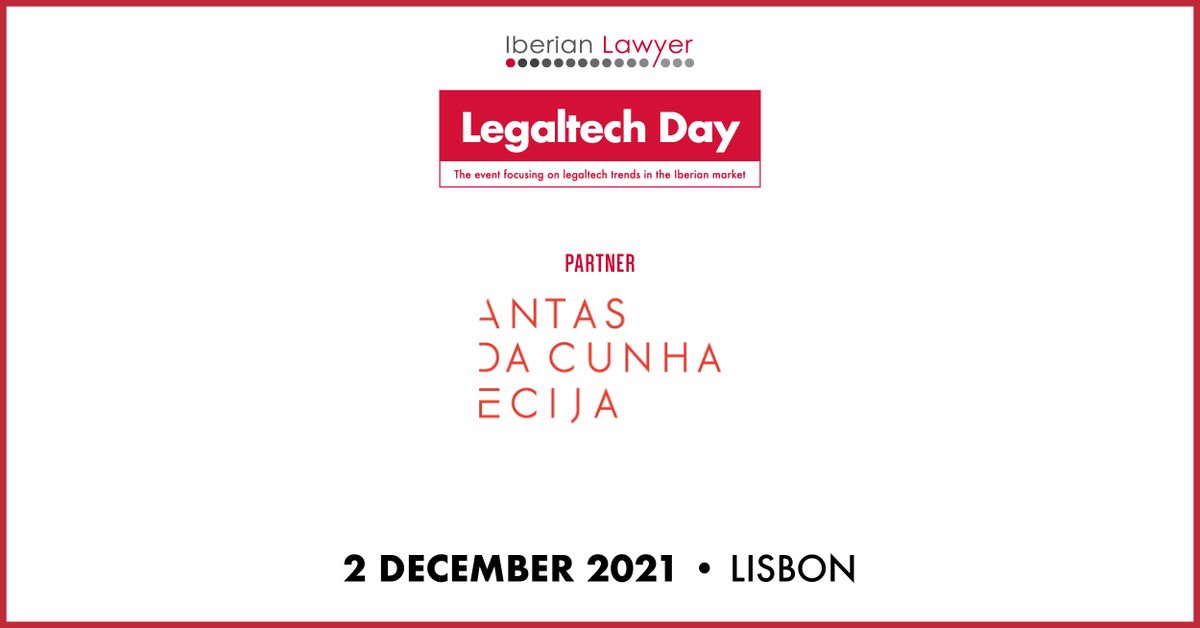 IberianLawyer (@iberianlawyer) on Twitter photo ππππ«π’ππ§ πππ°π²ππ« πππ ππ₯ππππ‘ πππ² π΅πΉ
Antas da Cunha Ecija & Associados is Partner of the Legaltech Day, the event focusing on legaltech trends in the Iberian market.
Thanks for your support β¨
ποΈ Free registration >> lnkd.in/dQTdZN7y
#IBLLegaltechday ππππ«π’ππ§ πππ°π²ππ« πππ ππ₯ππππ‘ πππ² π΅πΉ
Antas da Cunha Ecija & Associados is Partner of the Legaltech Day, the event focusing on legaltech trends in the Iberian market.
Thanks for your support β¨
ποΈ Free registration >> lnkd.in/dQTdZN7y
#IBLLegaltechday