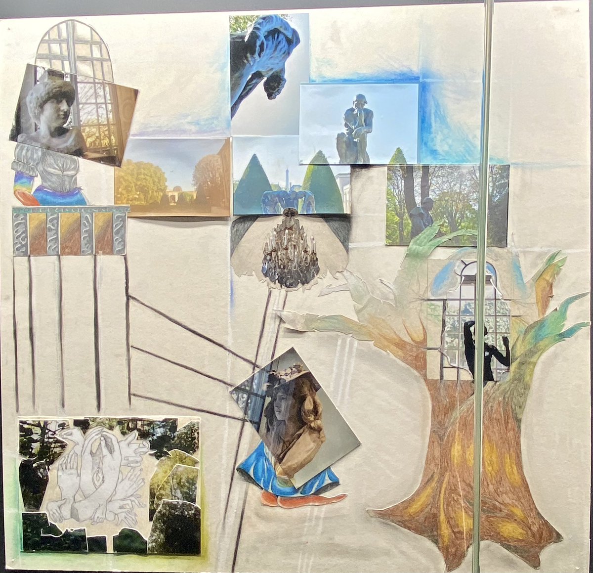 OlympedeGougesN's tweet image. Au musée Rodin avec les élèves de première arts plastiques pour l’exposition de leur travaux. Bravo à eux !