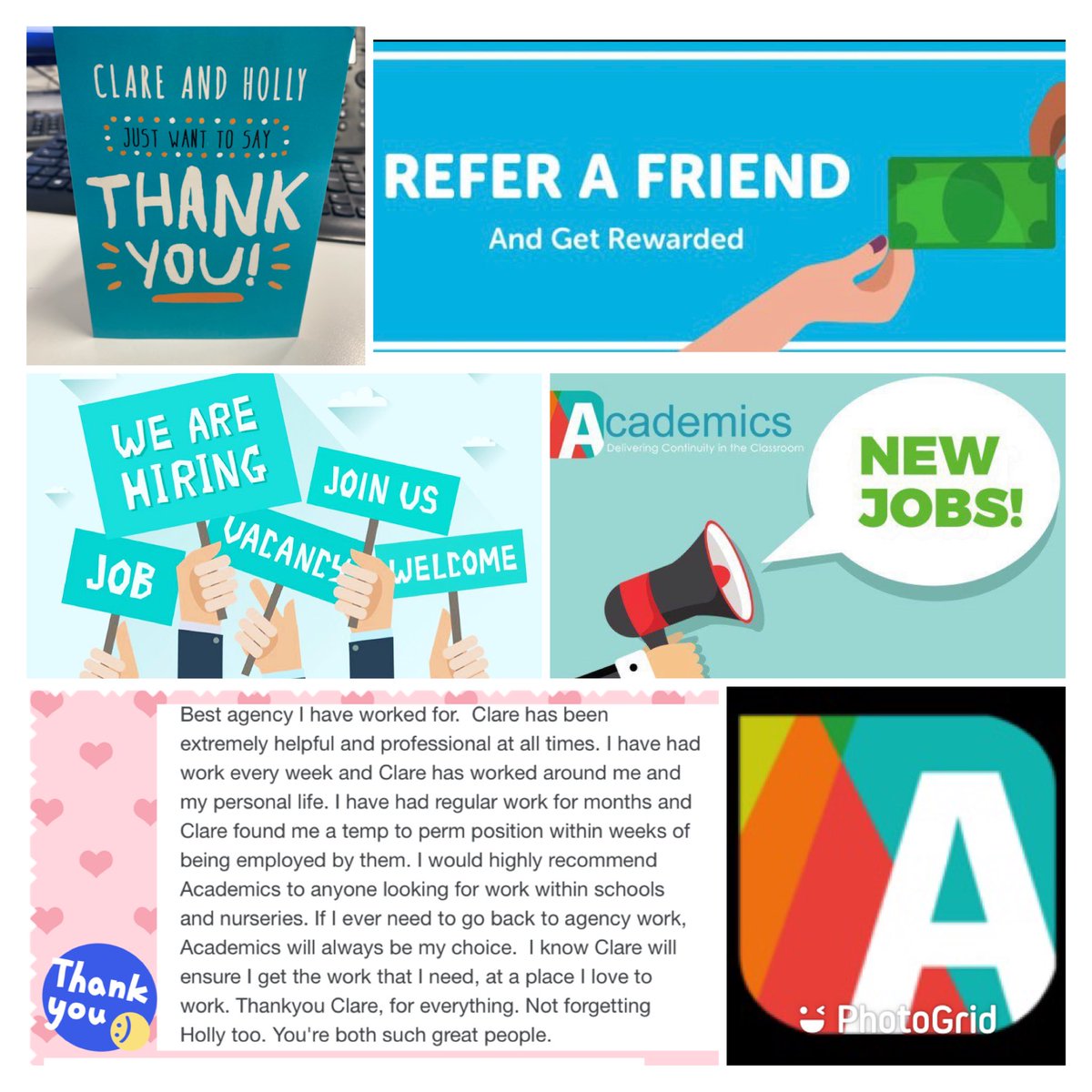 AcademicsY's tweet photo. Academics LTD are actively working on live jobs and vacancies in local nurseries &amp; schools. We offer excellent rates of pay, flexible work and unique opportunities to trial a role before you commit to it permanently! Nursery Nurses, Teaching Assistants &amp; Teachers we need you! https://t.co/XpFKB3oEXZ
