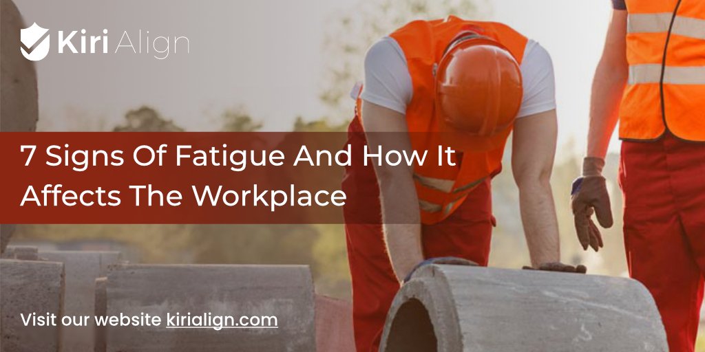 KiriAlign's tweet photo. Workplace fatigue is a serious issue, and hence fatigue management becomes a priority for every business. What are the 7 signs of Fatigue and how it affects the workplace? Read more about it here: https://t.co/SITHvHlkRc
#safety #management #fatiguemanagement #fatigue https://t.co/8gGi89Mi0p