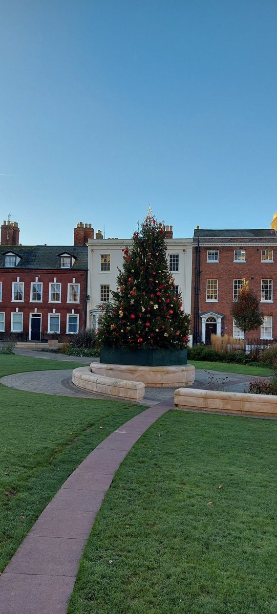 Looking beautiful &amp; a tad festive this morning #Gloucester