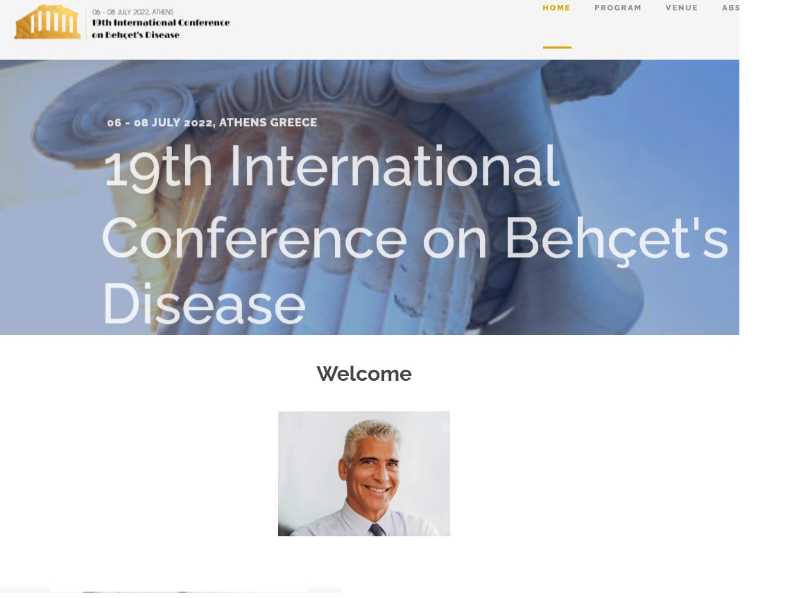 SocietyBehcet's tweet photo. 19th International Conference on #Behçet's Disease In Athens (https://t.co/Fxg5tFOkIK) now set for 6-8th July 2022. Soon registration will open. https://t.co/5Tx9pQAIQh