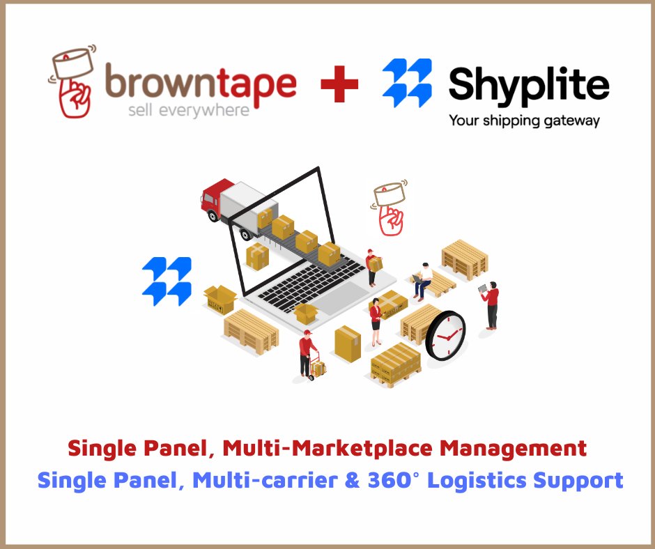 browntape's tweet photo. @shyplite is pre-integrated with Browntape! 
Shyplite is a 360° logistics automation &amp; fulfilment platform enabling businesses to automate their logistics and increase shipping efficiency. Explore more at https://t.co/KBey5szexH 
#ecommercesoftware #ecommerceindia https://t.co/JZ2XqNYZRA