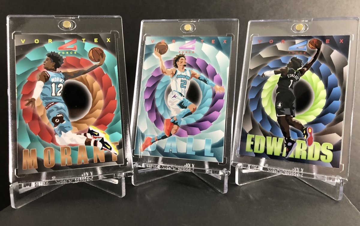GiovanniCustoms's tweet photo. Ja, Lamelo, Ant custom art cards /7 #anthonyedwards #lamelo #JaMorant #LameloBall #BasketballCards #art #cards #NBA #Timberwolves #Hornets #Charlotte #Memphis #Grizzlies https://t.co/RXrn3kSLKC