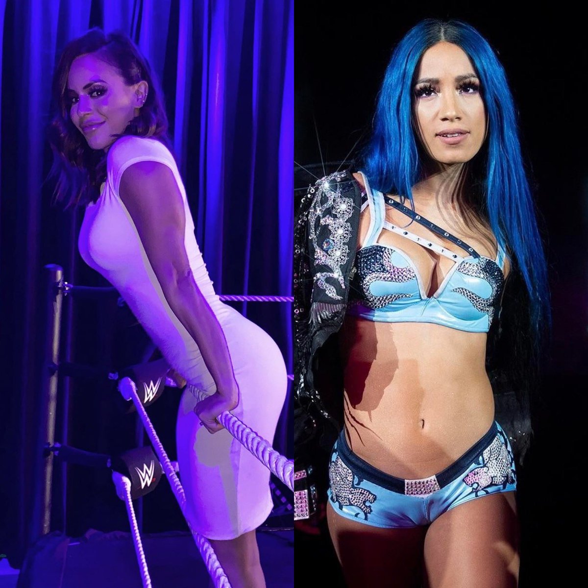 HotWomensleague's tweet photo. #charlyarnolt v #SashaBanks https://t.co/PdihFr3GIM