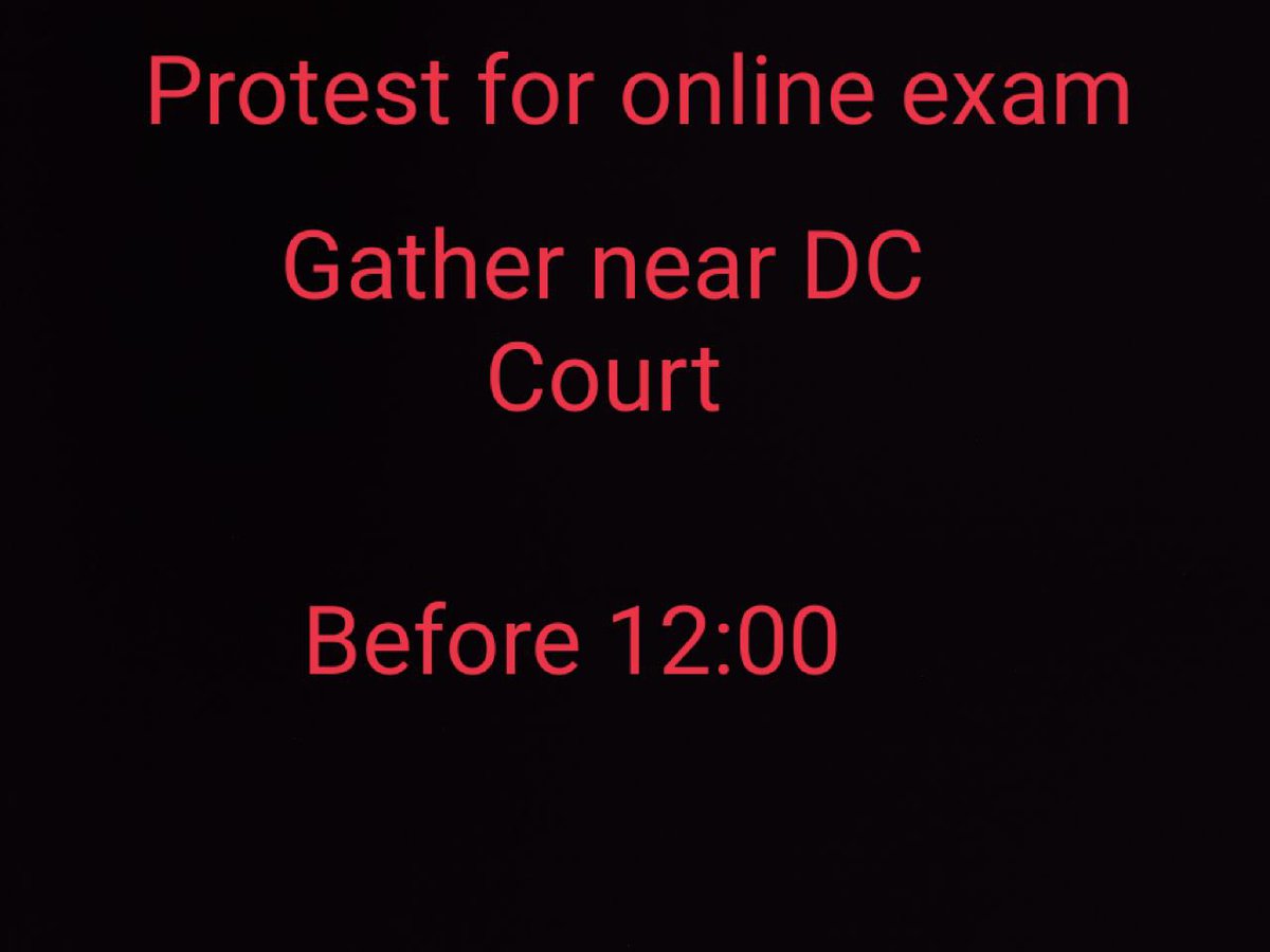 yumi_kunoichi's tweet photo. #StudentsAgainstNUOfflineExam https://t.co/W68fvzCA1I