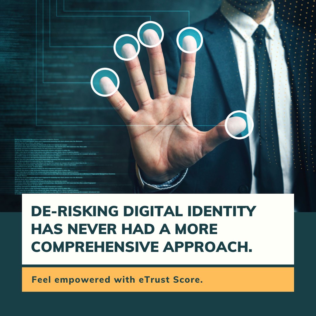 EtrustScore's tweet photo. We bring to you the future of fraud scoring and identity verification. 
-Neutralize fraud related threats 
-Authenticate identities
-Reassured onboarding. 
.
.
.
#etrustscore #fraudscore #digitalthreat #digitalfraud #FraudPrevention #FraudManagement https://t.co/B3qoc7kpog