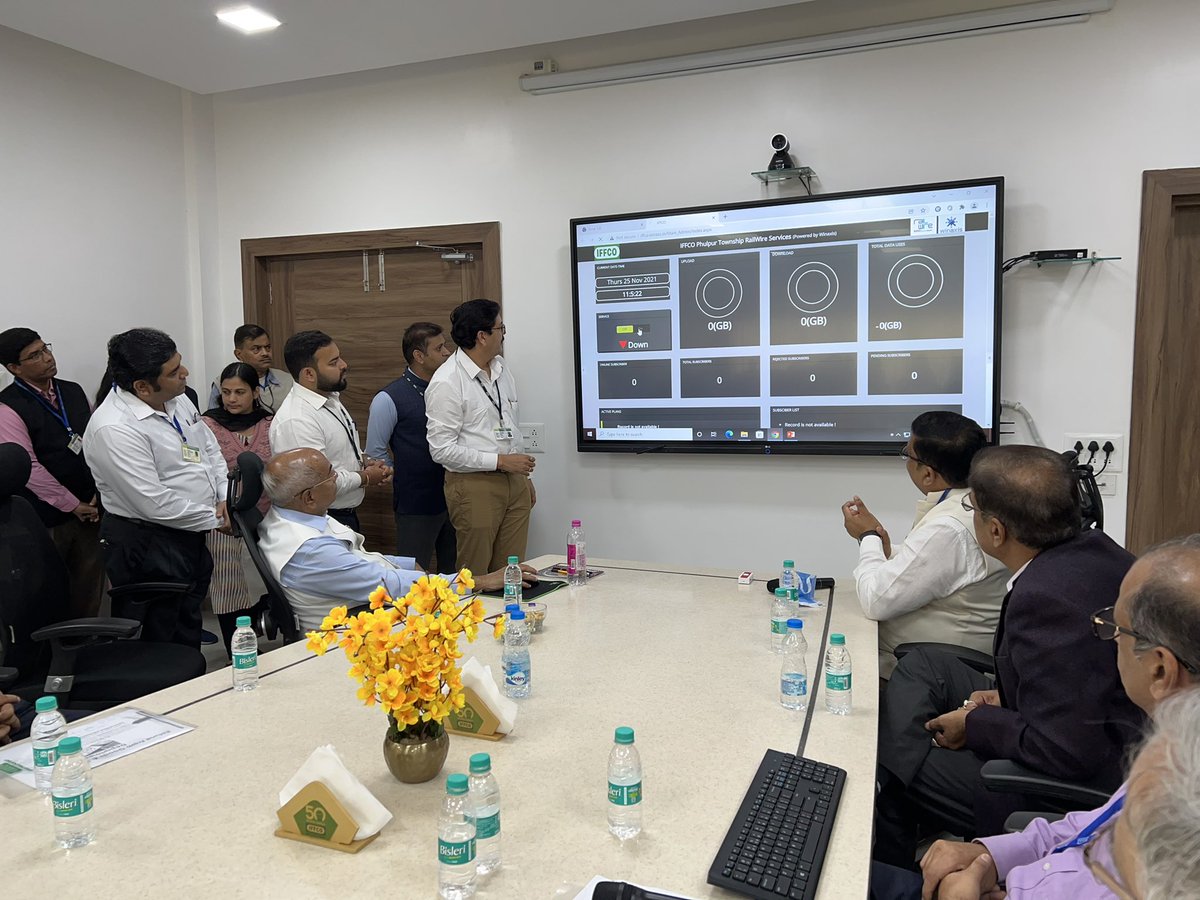 drusawasthi's tweet photo. Today, inaugurated a new internet service of RailWire for the residents of #IFFCO Phulpur Unit. @sanjaykudesia https://t.co/ioq3AIdnJj