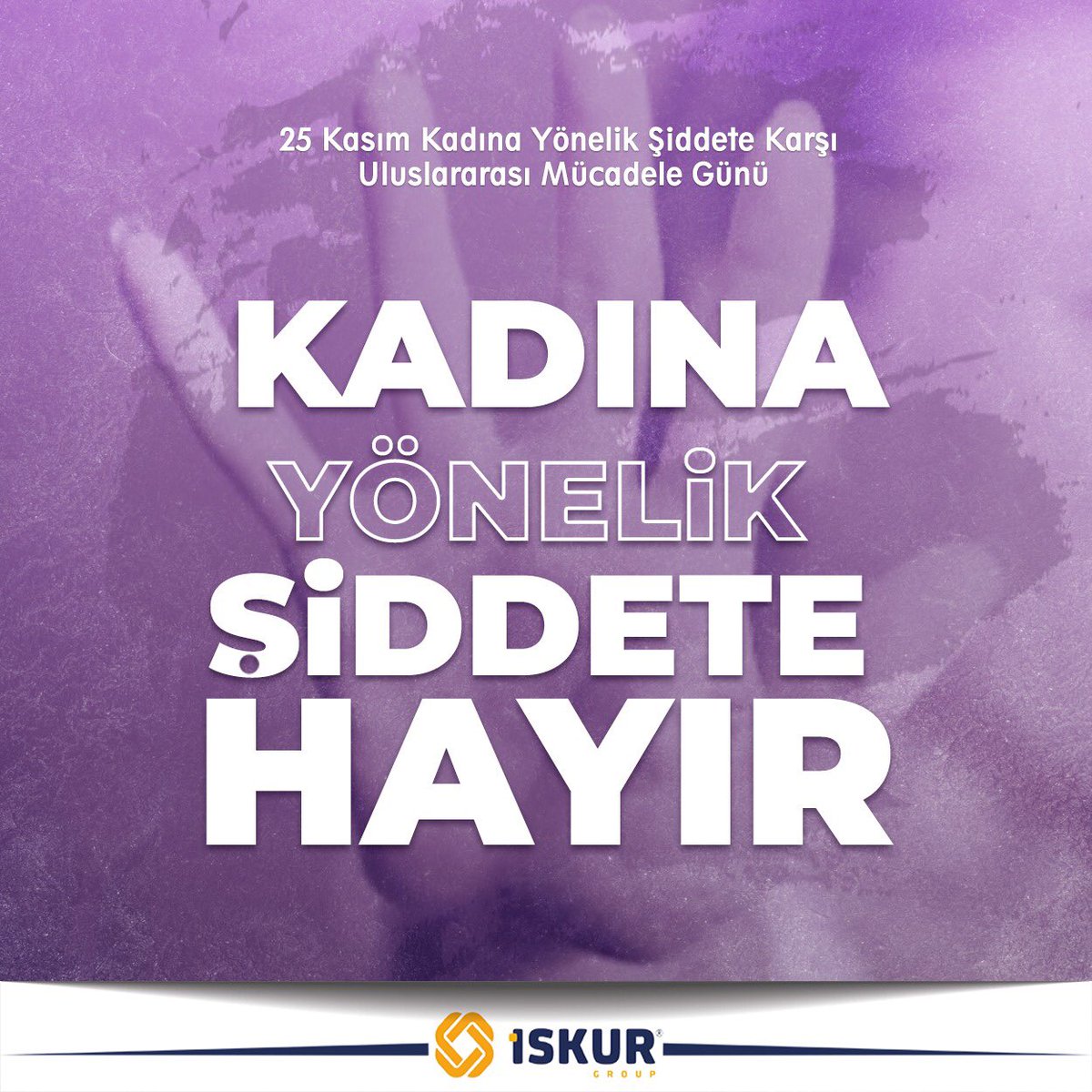 iskurholding's tweet photo. “Kadına Yönelik şiddet insanlığa ihanettir.” Bugün ve her gün daha güvenli bir dünyada insan onuruna yakışır, şiddetten uzak ve eşit bir hayat yaşamak için kadına şiddete HAYIR…! 

Takvimlerimizden 25 Kasım’ı çıkarabilme ümidiyle…

#iskurgroup
#kadınaşiddetehayır 
#25kasım https://t.co/H4f9E8pbcg