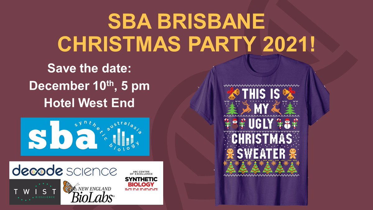 SBABrisbane's tweet photo. Rumour has it the dress code will be Christmas shirts 😎 https://t.co/PD8mFrYR8k