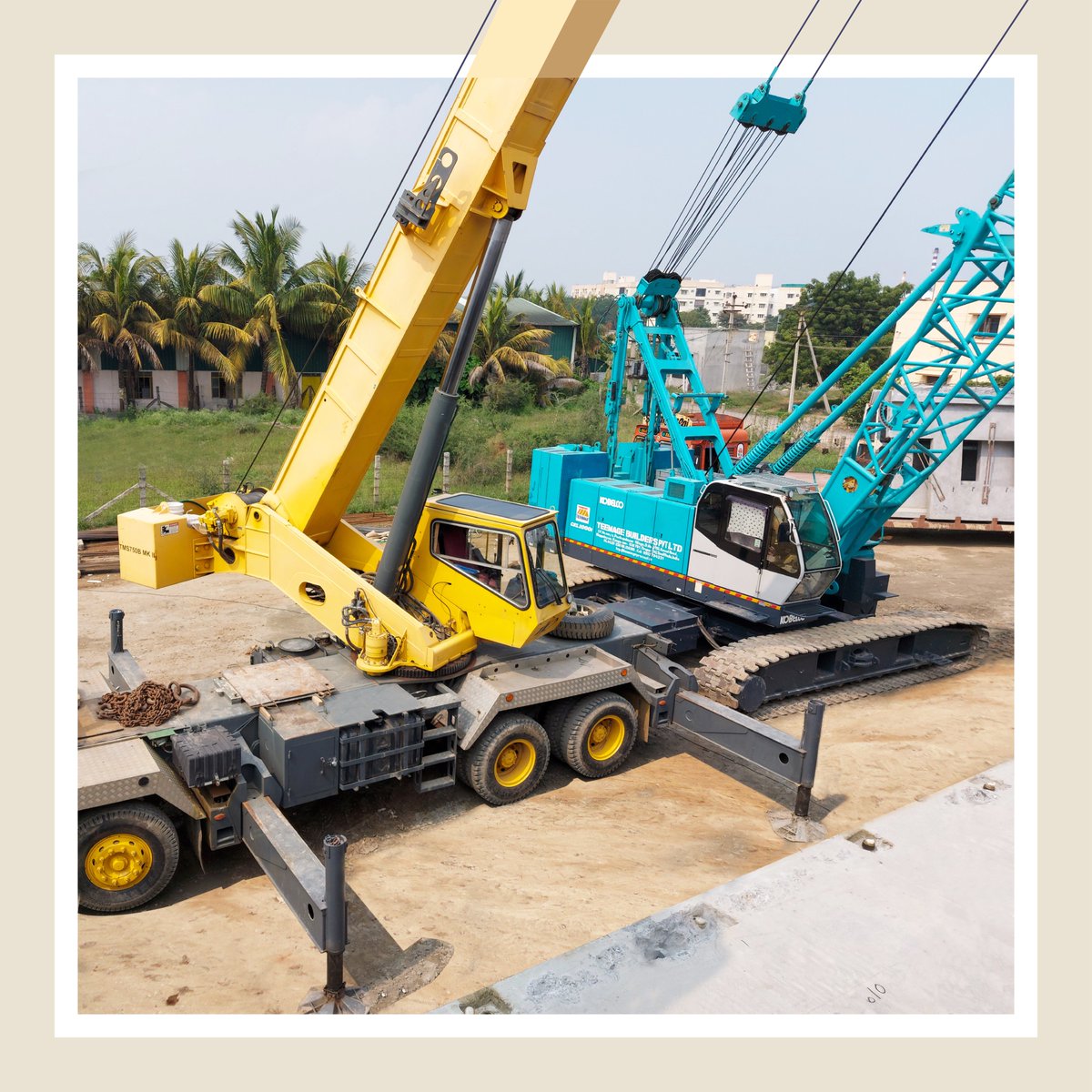 TeemageIN's tweet photo. Equipped with the largest independently owned fleet in Southern India, we can choose the right equipment for each project, ensuring timely and cost-effective operations.
#construction #precast #zoomlion #kobelco #sany https://t.co/LB38rg4jVt