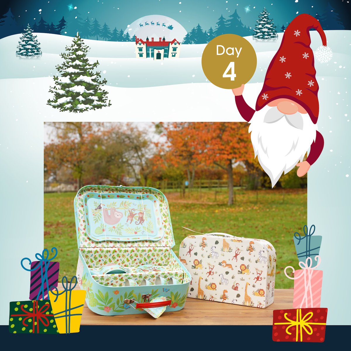 Marwellwildlife's tweet photo. 🎁🎅 DAY 4 🎅🎁

Today’s giveaway goodies are from our friends at @sassandbelle! 
You could win one of these two adorable play tea sets, perfect for pretend picnics 🧸

To be in with a chance to win, visit our Day 4 post on Instagram or Facebook 🤞
#12DaysOfMarwell https://t.co/MzSFNcGST7
