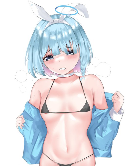 [R-18] アロナ(ブルーアーカイブ) #アロナ(ブルーアーカイブ) #ブルアカ #ブルーアーカイブ #ロリ #loli https://t.co/3gy74btWcf 