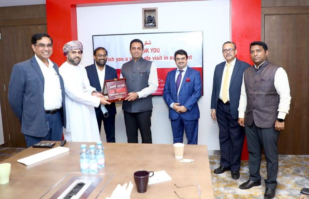 MiscoOman's tweet photo. Priveleged to have hosted the Indian ambassador to Oman, H.E Mr. Amit Narang @Indemb_Muscat at MISCO plant.

See the full story at https://t.co/ddDEQZuAJn https://t.co/p519SJUnNr
