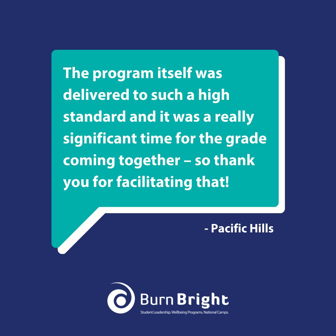 BurnBrightAU's tweet photo. Last week our team got the opportunity to spark some interesting conversations at Pacific Hills Christian School with the Year 10s. Here's what the teachers had to say about it. https://t.co/ovRSYlMAA0