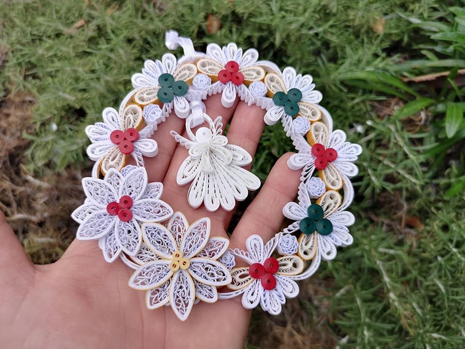 boskoija's tweet photo. Excited to share the latest addition to my #etsy shop: Holiday Paper Wreath Christmas Ornament, Quilled Tree Decoration https://t.co/DLCgouejuA #paperchristmas #quilling #ornament #wreathornament https://t.co/syD9QdNw3z